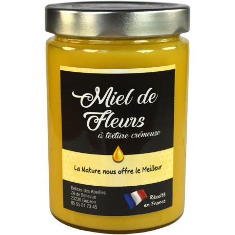 Miel De Fleurs Texture Cremeuse 750g Delices Des Abeilles